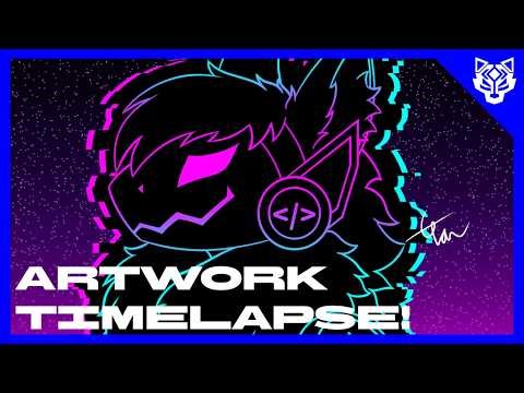 OC Art Timelapse - Matrix the Protogen - ibisPaint X