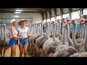How Ostrich Eggs & Meat Are Made | Rare & Fascinating Factory Process