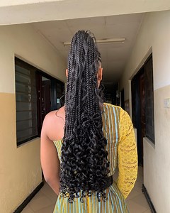 Queue de cheval bohème tressée amovible de 30 po. avec extrémités recourbées - Etsy France