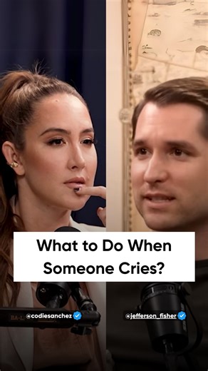 Jefferson Fisher shares his tips on what to do when someone cries during an argument. Watch the full episode on BigDeal Podcast | Codie Sanchez