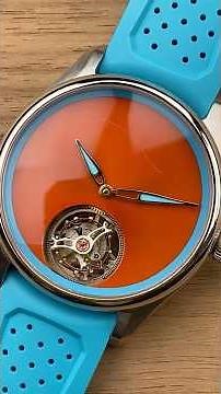 H. Moser & Cie Pioneer Tourbillon Spiced Aqua 3805-1200 1-Minute Watch Review