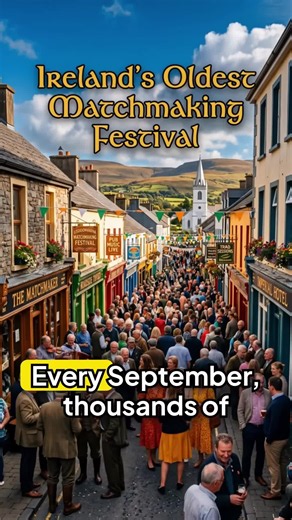 ☘️ Every September, a tiny town in County Clare becomes Ireland's matchmaking capital. It's been running for over 150 years. No algorithm. No profile picture. Just a lifetime of knowing what makes two people work. Would you go? #Ireland #IrishCulture #IrishAmerican #Dating #Matchmaking