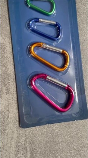 Assorted Spring Clips - 4 Clip Pack - pushchair, garden outside backpack hooks