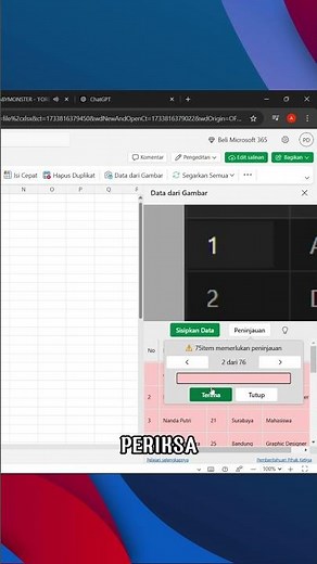 Cara cepat salin data foto ke Ms Excel