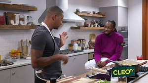 @ChefJJ made the perfect veggie gumbo, with hints of coconut milk and lemon, with the perfect pomegranate lemonade gin cocktail. To try this recipe tune in TONIGHT at 9p/8c for an all new episode of #JustEats only on @mycleotv | My CLEOTV | Facebook