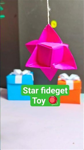 Incredible 3D Star Fidget Toy Made from Origami? #diy #origami #shorts
