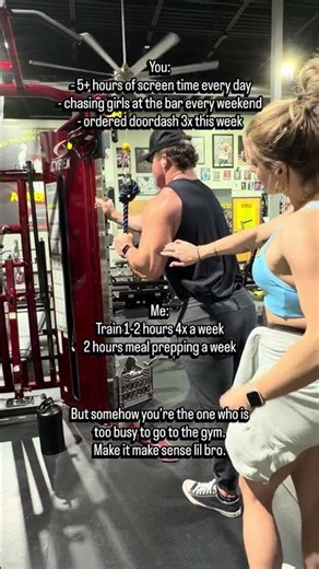 You're too busy to go to the gym?