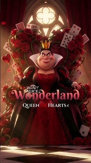 “Red... or else.” 👑 | Queen Of Hearts | #aliceinwonderland #disneyvillainsongs #disney #shorts