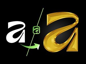 How I Made This Stunning Metallic Gold Logo in Affinity