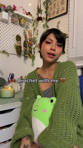 Get cozy and crochet with me🤎 I’m slowly but surely curating my crochet nook 🧶 Nighttime crocheting is my absolute favorite within the stillness of night and soft warm dragonfly lights ✨🧚 #crochet #crochetwithme #crochettok #crochetdesigners #fyyyyyyyyyyyyyyyy #fy #fyp #slowfashion #pixie #fairycore