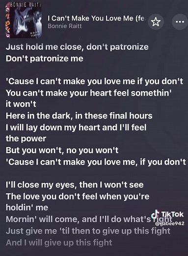 I Can’t Make You Love Me | Bonnie Raitt | #bonnieraitt #icantmakeyouloveme #lyrics #lyricsvideo #music