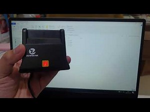 Zoweetek ID card reader test reading ID card using ID card reader program part 2