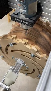 Fantastic build for drilling holes on drum shells! Thanks for sharing opettdrumco (IG) and great use of the OpenBuilds System #OpenBuilds #OpenBuildsSystem #cnc | OpenBuilds