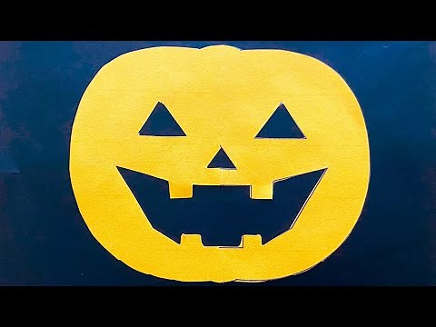 ハロウィン切り絵 ハロウィンかぼちゃの簡単な作り方
