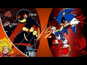 ERROR!SANS vs SONIC.EXE! (Undertale vs Creepypasta) Cartoon Fight Club Episode 106 REACTION!!!