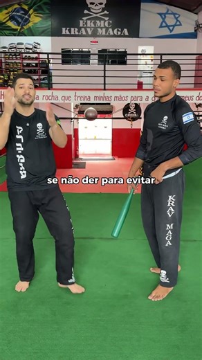 Self-defense against being hit with a stick (or baton) using Krav Maga.