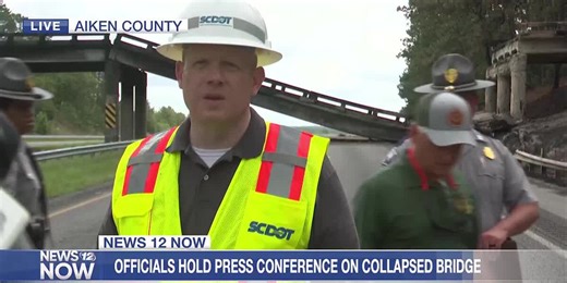 Officials give update on I-20 bridge collapse in Aiken County