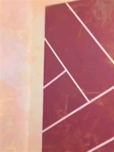 3D Masking Tape Wall Design for Bedroom Painting