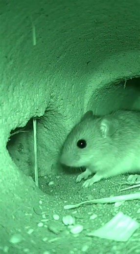 Midnight Beneath the Burrow 🌙 #InfraredLife #UndergroundSecrets #WildNature