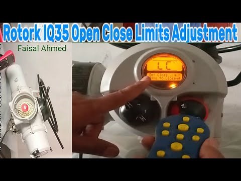How to Adjust Rotork IQ35 MOV Limit Switches for Open/Close | Remote setting For Rotork IQ35 MOV