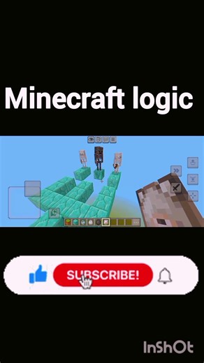 Minecraft logic #minecraft #gaming #minecraftshorts