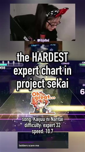 my heart was RACING 😭 (Twitch & YouTube: itzjolted) #fyp #fypシ #hatsunemiku #colorfulstage #projectsekai