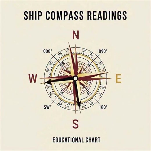 "Charting the course: Mastering ship compass readings for navigation excellence." #fblifestyle #sailingandyatch #sealife | Sea Life