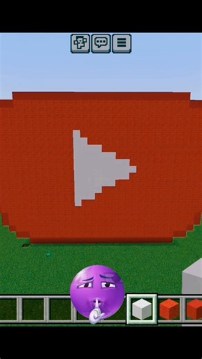 How to Build the YouTube Logo in Minecraft! 🔴⚡ #MinecraftPixelArt #youtubelogo #minecrafttutorial