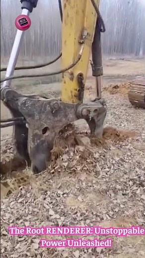 Stump REMOVER Beast: This MEGA Machine Rips Out Tree Roots In SECONDS! 🌳⚙️🤯 #FarmTech