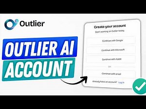 How to create Outlier AI Account (step by step)