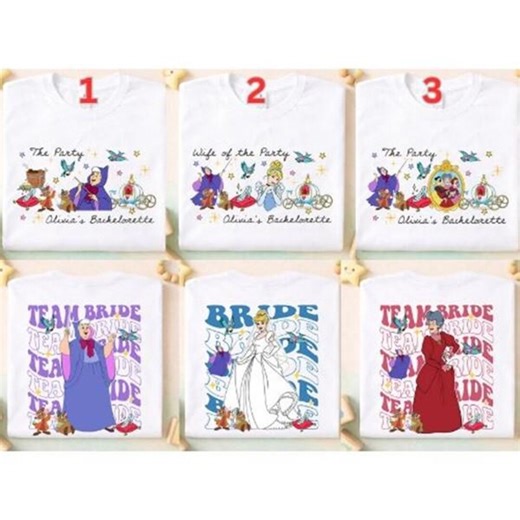 Coquette Princess Bachelorette Shirt, Cinderella Fairy Godmother Lady Tremaine Bride T-shirt, Team Bride Sweatshirt - Etsy