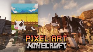 I made another cute pixel art inside minecraft. Featuring our pet, Mikmik. watch the full video here: https://youtu.be/WdR_8joJJng #minecraft #pixelart | Dyethrow PIXEL