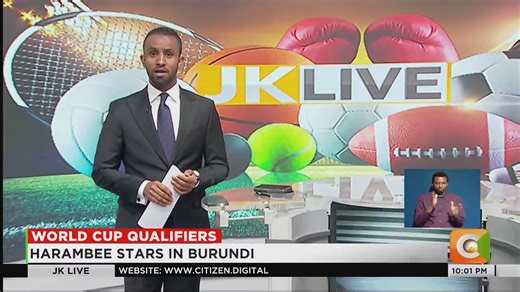 World Cup Qualifiers: Harambee Stars in Burundi Kenya will play Ivory Coast next week #JKLive | Citizen TV Kenya
