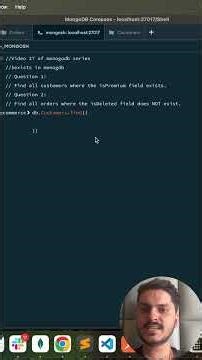 $exists in mongodb with example #mongodb #database #nosql #backend