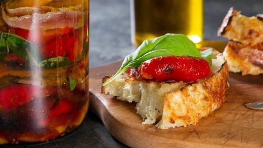 Roasted Marinated Sweet Peppers
