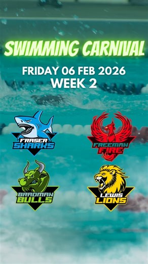Craigslea State High School on Instagram: "🏊‍♀️ Swimming Carnival – TOMORROW (Friday 6 February 2026) 🏊‍♂️ We caught up with our 2026 Sport Captains, Jayden and Katrin, along with our 2026 House Captains, ahead of the Swimming Carnival tomorrow as they shared their excitement and encouragement for the day. Our annual Swimming Carnival takes place tomorrow, with a new session structure this year. Please read the details below so you’re ready for the day. 📍 Where: Craigslea SHS Swimming Pool ⏰