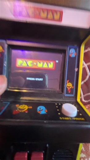 Playing Pac-Man till I die #pacman #fyp #miniarcade #xyzbca #bandainamco
