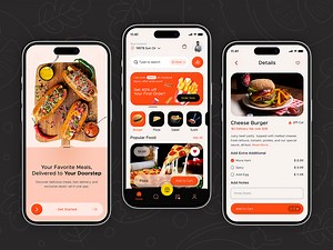 Food Delivery Application Mobile UI Design