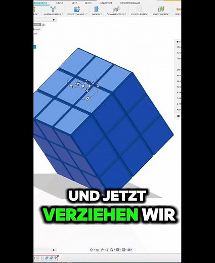 Würfel auf die Spitze stellen in Fusion 360 #3dprinting #cad