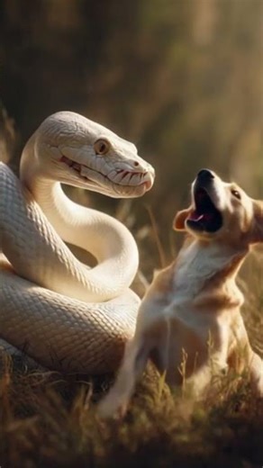 Brave Rescue 🐾 Python vs Dog 🐍Unbelievable Moment #wildliferescue #komododragon