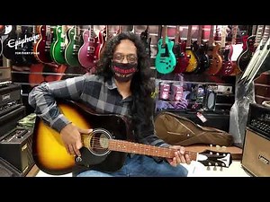 Epiphone Acoustic Guitar PRO 1 - The Epiphone Experience - at Furtados, with Vignesh!