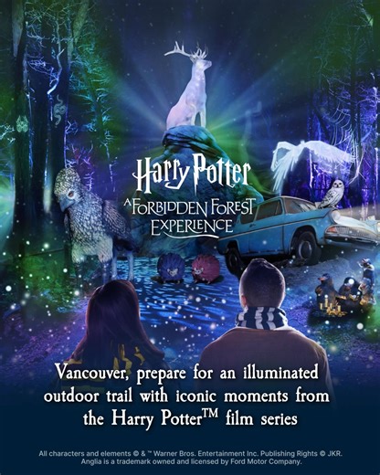 A spellbinding adventure inspired by the world of Harry Potter™️ is coming to Vancouver | Harry Potter: A Forbidden Forest Experience