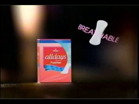 Always Pantiliners Commercial - Alldays - 2000 - Ad - Maxi Pads