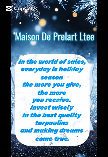 ❄️Embrace the holiday spirit. wrap up the joy and unbox the magic of new year. Pursuit of excellence on reliable and sophisticated tarpaulins. ❄️ #prelart #maisondeprelartltee #maison2prelart #covers #cars #carport #truck #bedouins #boat #stagecover #4x4 #umbrella #beachchair #shahad #festiveseason #snow #holidays #newyear #business #awning #mauritius #shopping #trending #style #outdoor #decoration #followers #pulic #share #like #marketing ❄️