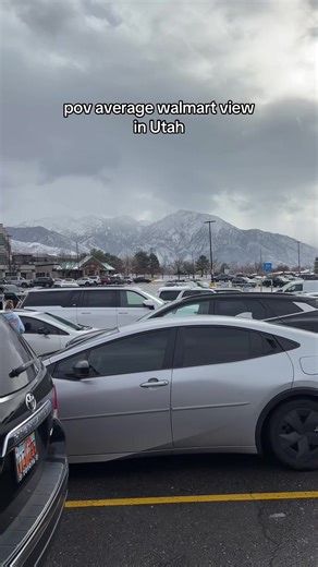 These walmart parking lots don’t play #fyp #utah #viral #pretty #view | Walmart