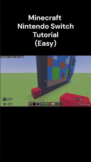 Minecraft Nintendo Switch Tutorial #minecraft #minecraftshorts #youtubeshorts #minecraftbuilding