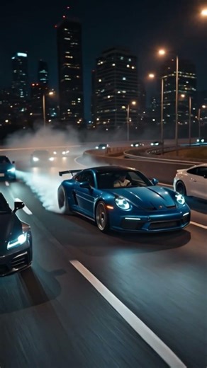 Insane Porsche Drift on Highway Traffic, Cinematic 360° Racing in 4K