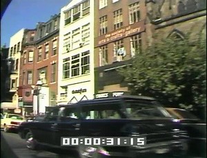 Newbury St. and Boylston St. in Boston's Back Bay. Not so elegant back in 1978. | GBH Archives