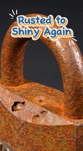 100% Rusted Lock Restoration in 10 Seconds 😱 So Satisfying!