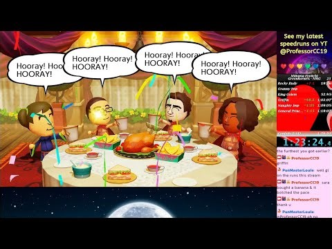 Miitopia Greenhorne% WR Speedrun (1:23:24)